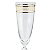 Taça Champanhe Espumante 200ml Cristal Decorado Friso Dourado Luxo - Imagem 4
