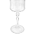 Taça Água Suco 300ml Grace Cristal Friso Platino Borda Prata Luxo - Imagem 4