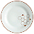 Jogo Pratos Rasos Jantar Refeição 27cm Kit 4 Peças Abelha Porcelana Brown Rim - Imagem 4