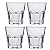 Jogo De Copos Baixos Água Suco 355ml Kit 4 Peças Vidro Luxo Casablanca - Imagem 1
