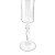 Jogo Taças Champanhe Espumante 300ml Kit 4 Peças Grace Cristal Friso Platino Luxo - Imagem 3