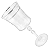 Jogo De Taças Água Suco 300ml Kit 4 Peças Grace Cristal Friso Platino Luxo - Imagem 3