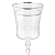 Jogo Taças Água Suco 300ml Kit 6 Peças Grace Cristal Decorado Friso Platino Luxo - Imagem 4