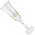 Jogo De Taças Champanhe Espumante 190ml Kit 6 Peças Grace Cristal Decorado Friso Dourado Luxo - Imagem 2