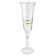Jogo De Taças Champanhe Espumante 190ml Kit 6 Peças Grace Cristal Decorado Friso Dourado Luxo - Imagem 3