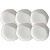Jogo de Pratos Sobremesa 20cm Kit 6 Peças Orion Offwhite Florarte - Imagem 1