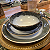 Prato Raso Jantar Refeição 27cm Le Sentier Porcelana Decorada Verde Luxo - Imagem 4