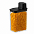 Kit 2 Pote Hermético 2,3L Medidor Porta Mantimentos Alimentos Organizador Drop - Imagem 8
