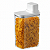 Kit 2 Pote Hermético Medidor Porta Mantimentos Alimentos Organizador Drop - Imagem 2
