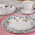 Jogo Xícaras De Chá Café Com Pires Kit 6 Peças 200ml Aura Porcelana Decorada Floral Tramontina - Imagem 4