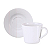 Jogo Xícaras De Chá Café Com Pires Kit 6 Peças 185ml Grid Porcelana Decorada Tramontina - Imagem 4