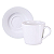 Jogo Xícaras De Chá Café Com Pires Kit 6 Peças 185ml Santorini Porcelana Decorada Tramontina - Imagem 2