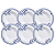 Jogo De Pratos Fundos Sopa 28cm Kit 6 Peças Azzura Porcelana Decorada Floral Tramontina - Imagem 1