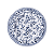 Jogo De Pratos Sobremesa 21cm Kit 6 Peças Azzura Porcelana Decorada Floral Tramontina - Imagem 2