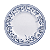 Jogo De Pratos Rasos 28cm Kit 6 Peças Azzura Porcelana Decorada Floral Tramontina - Imagem 5