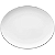 Travessa Servir 31cm Flamingo Isabel Porcelana Borda Prata Grande Oxford - Imagem 1