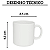 Caneca Xicara De Chá Café 330ml Cerâmica Az12 Grande Biona - Imagem 2