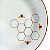 Jogo de Prato Sobremesa 19cm Kit 6 Pçs Abelha Porcelana Decorada Borda Marrom - Imagem 4