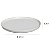 Prato Raso Jantar Refeição 27cm Neo Vit Cerâmica Porto Brasil - Imagem 2