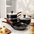 Jogo de Panelas Antiaderente Cerâmica Kit 5 Peças Alumínio Black - Imagem 6