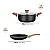 Jogo de Panelas Antiaderente Cerâmica Kit 5 Peças Alumínio Black - Imagem 4