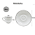 Jogo Xicaras De Café Com Pires 90ml Kit 4 Peças Borda Prata Porcelana Majesty Silver Luxo - Imagem 2