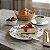 Prato de Sobremesa Harmony 21cm Cerâmica Decorado Floral Alleanza - Imagem 2