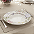 Prato Raso Jantar Lelis 29cm Refeição Cerâmica Decorado Floral Alleanza - Imagem 3