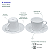 Xicara De Chá Café Com Pires 185ml Porcelana BrancaTramontina - Imagem 4