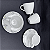 Xicara Cha Cafe Com Pires 200ml Fogli Porcelana Decorada Tramontina - Imagem 9