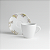 Xicara Cha Cafe Com Pires 200ml Fogli Porcelana Decorada Tramontina - Imagem 8