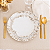 Prato Raso Jantar Fogli 25cm Porcelana Decorado Tramontina - Imagem 6