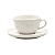 Xícara de Chá Com Pires de Cerâmica 200 ml Flat Chuvisco Oxford - Imagem 1