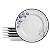 Jogo de Prato Raso Jantar Refeição 29cm Kit 6 Peças Bruma - Imagem 1