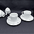 Jogo Xícaras De Cappuccino Com Pires Kit 4 Peças 200ml Porcelana Fogli Tramontina - Imagem 8