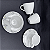 Jogo Xícaras De Cappuccino Com Pires Kit 6 Peças 200ml Porcelana Fogli Tramontina - Imagem 6