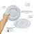Jogo De Pratos Sobremesas 21cm Kit 4 Peças Monocroma Porcelana Decorada Tramontina - Imagem 7