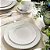 Jogo De Pratos Sobremesas 21cm Kit 4 Peças Monocroma Porcelana Decorada Tramontina - Imagem 4