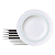 Jogo De Pratos Fundos 23cm Kit 6 Peças Monocroma Porcelana Decorada Tramontina - Imagem 1