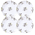 Jogo De Pratos Sobremesa 19cm Kit 4 Peças Fogli Porcelana Decorada Tramontina - Imagem 1