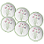 Jogo de Pratos Fundo Kit 6 Peças 25cm Alleanza Coup Jardim Campestre - Imagem 1
