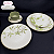 Aparelho de Jantar Jogo Pratos Kit 24 Peças Tropical Leaves Cerâmica - Imagem 4