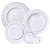 Aparelho De Jantar Jogo Pratos Kit 24 Peças Monocroma Porcelana Completo Tramontina - Imagem 1