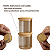 Pote Vidro Hermético c/ Tampa De Bambu Mantimentos 800ml Alimentos Redondo - Imagem 4