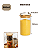 Pote Vidro Hermético c/ Tampa De Bambu Mantimentos 800ml Alimentos Redondo - Imagem 3