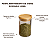Pote Vidro Hermético c/ Tampa De Bambu Mantimentos 150ml Alimentos Redondo - Imagem 2