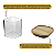Pote Vidro Hermético c/ Tampa De Bambu Mantimentos 150ml Alimentos Quadrado - Imagem 6