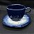 Xicara De Chá Com Pires 220ml Galápagos Porcelana Decorada Oxford - Imagem 3