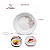 Prato de Sobremesa 20cm Eterna Porcelana Decorada Schmidt - Imagem 7