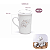 Caneca Xícara Chá 240ml Chocolate Porcelana Eterna Schmidt - Imagem 5